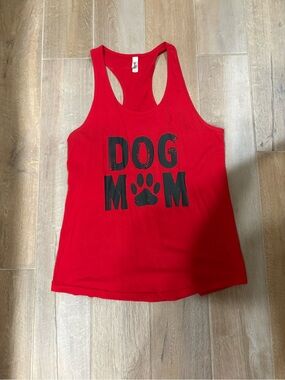 Dog Mom Red Tank Top - Comfortable Pet Lover Shirt